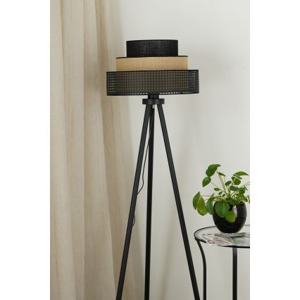 Brilagi - Talna svetilka DAKOTA LUNETA 1xE27/15W/230V črna/bež