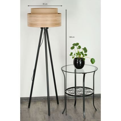 Brilagi - Talna svetilka MONTANA BOHO 1xE27/15W/230V rjava/črna