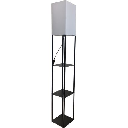 Brilagi - Talna svetilka s policami GRADUS 1xE27/40W/230V črna/bela