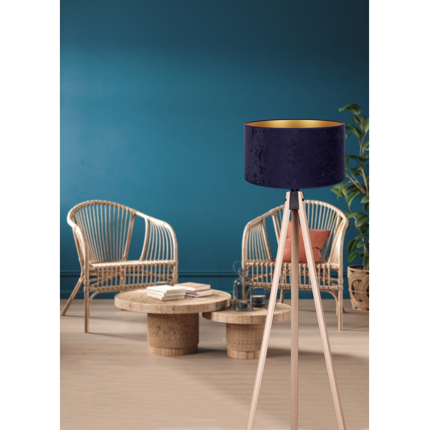 Brilagi - Talna svetilka VELVET 1xE27/60W/230V bež/modra
