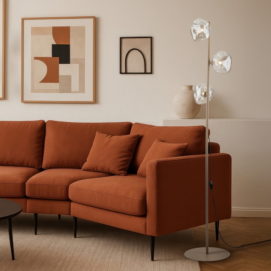 Brilagi - Talna svetilka VULCANO 3xG9/8W/230V bež/dimna bež