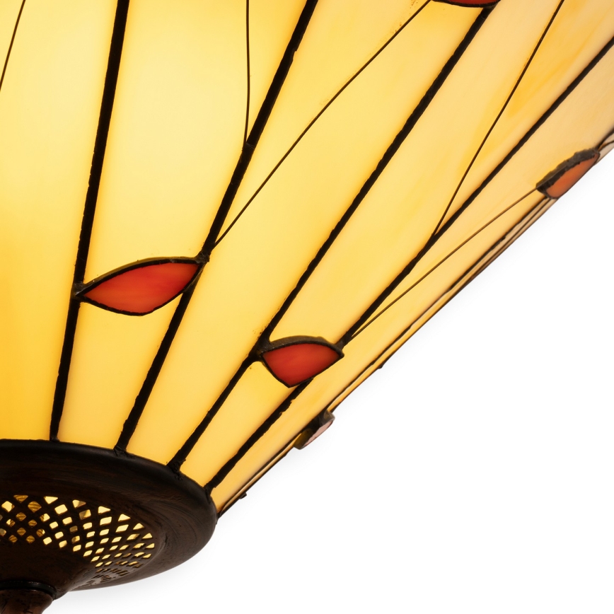 Brilagi - Tiffany lestenec z vitražem na verigi FOLIA 3xE27/60W/230V premer 50 cm