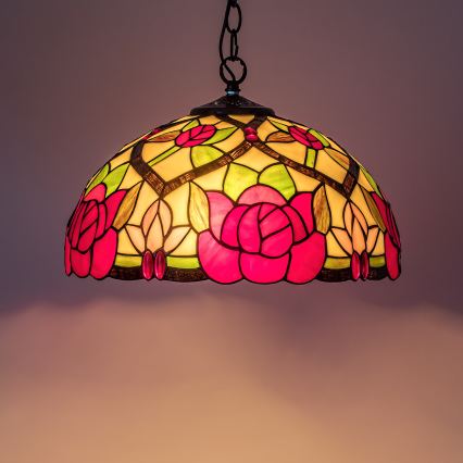 Brilagi - Tiffany viseči lestenec na verigi GARLAN 2xE27/60W/230V