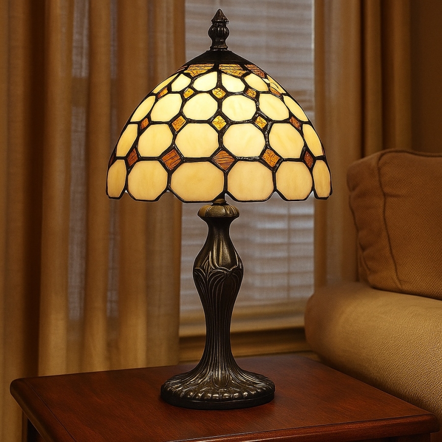 Brilagi - Tiffany vitražna namizna svetilka DORAN 1xE14/40W/230V