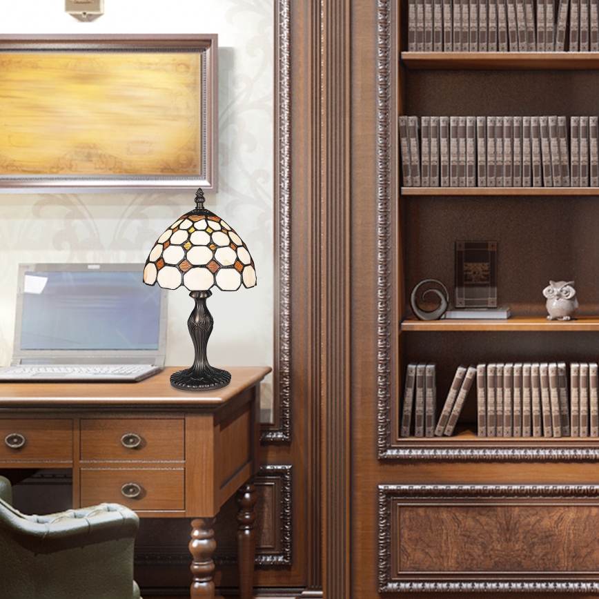 Brilagi - Tiffany vitražna namizna svetilka DORAN 1xE14/40W/230V