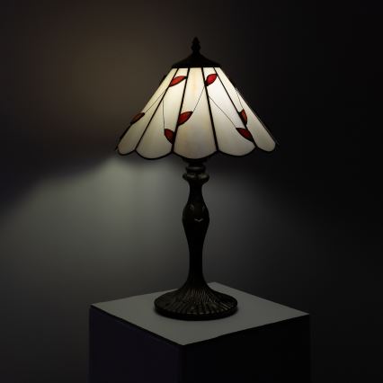 Brilagi - Tiffany vitražna namizna svetilka FOLIA 1xE27/60W/230V