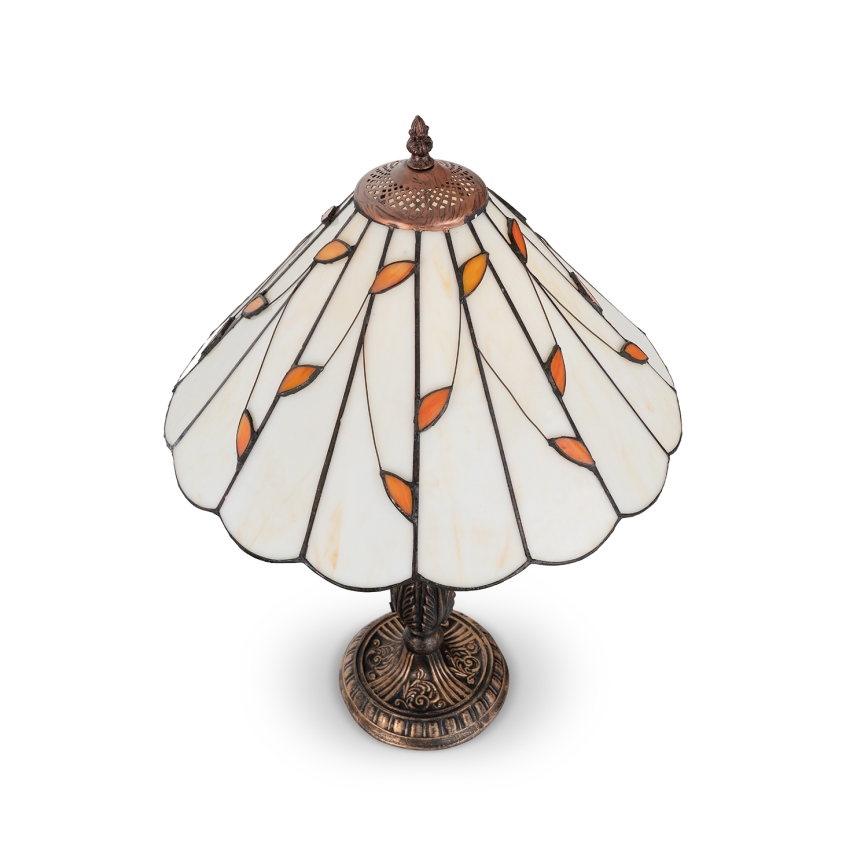 Brilagi - Tiffany vitražna namizna svetilka FOLIA 2xE27/60W/230V