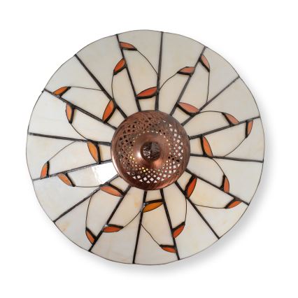 Brilagi - Tiffany vitražna namizna svetilka FOLIA 2xE27/60W/230V
