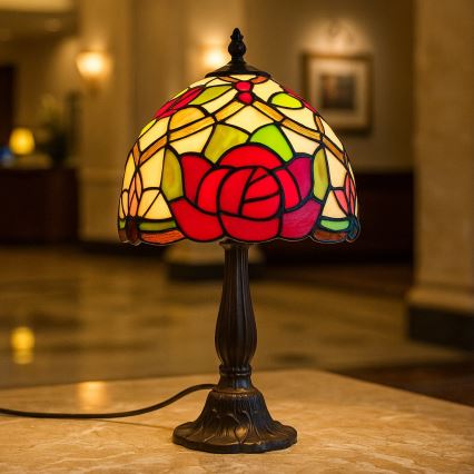 Brilagi - Tiffany vitražna namizna svetilka GARLAN 1xE14/40W/230V