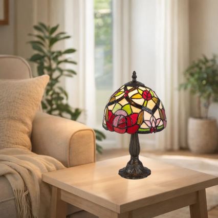 Brilagi - Tiffany vitražna namizna svetilka GARLAN 1xE14/40W/230V