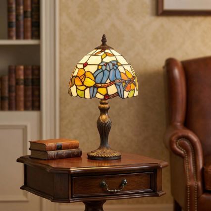 Brilagi - Tiffany vitražna namizna svetilka JUNGLE 1xE27/60W/230V