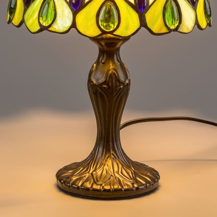 Brilagi - Tiffany vitražna namizna svetilka MARGARET 1xE14/40W/230V