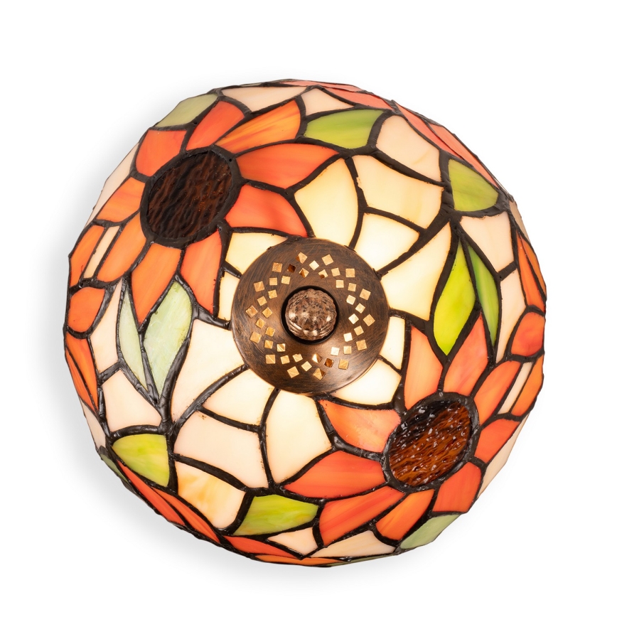 Brilagi - Tiffany vitražna namizna svetilka SUNFLOWER 1xE27/60W/230V