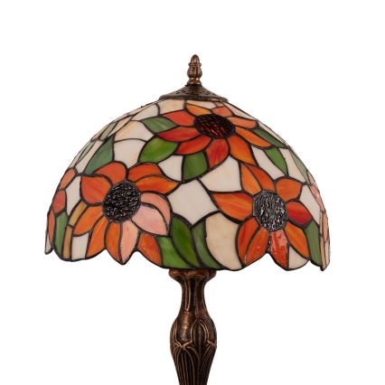 Brilagi - Tiffany vitražna namizna svetilka SUNFLOWER 1xE27/60W/230V