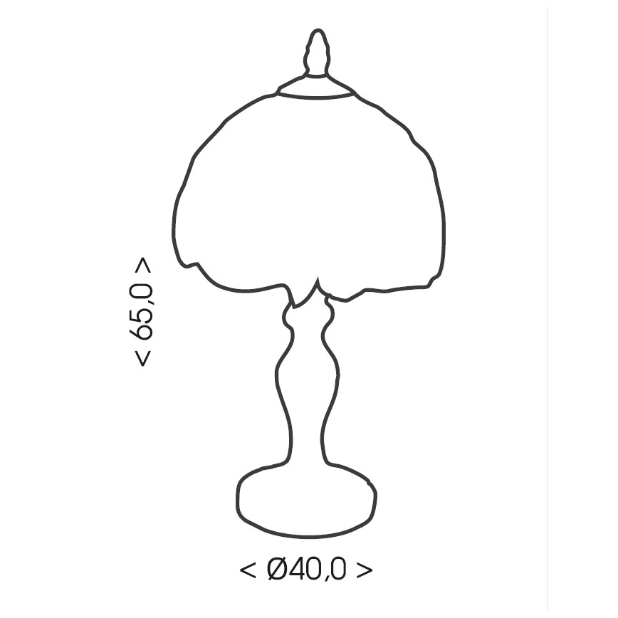Brilagi - Tiffany vitražna namizna svetilka SUNFLOWER 1xE27/60W/230V