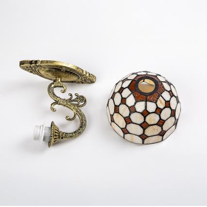 Brilagi - Tiffany vitražna stenska svetilka DORAN 1xE27/40W/230V