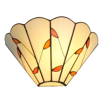 Brilagi - Tiffany vitražna stenska svetilka FOLIA 1xE14/40W/230V