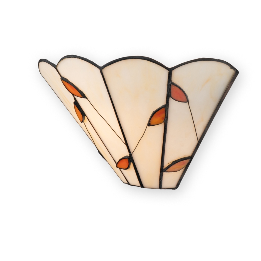 Brilagi - Tiffany vitražna stenska svetilka FOLIA 1xE14/40W/230V