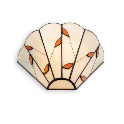 Brilagi - Tiffany vitražna stenska svetilka FOLIA 1xE14/40W/230V