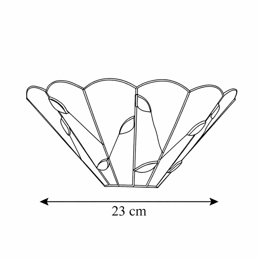 Brilagi - Tiffany vitražna stenska svetilka FOLIA 1xE14/40W/230V