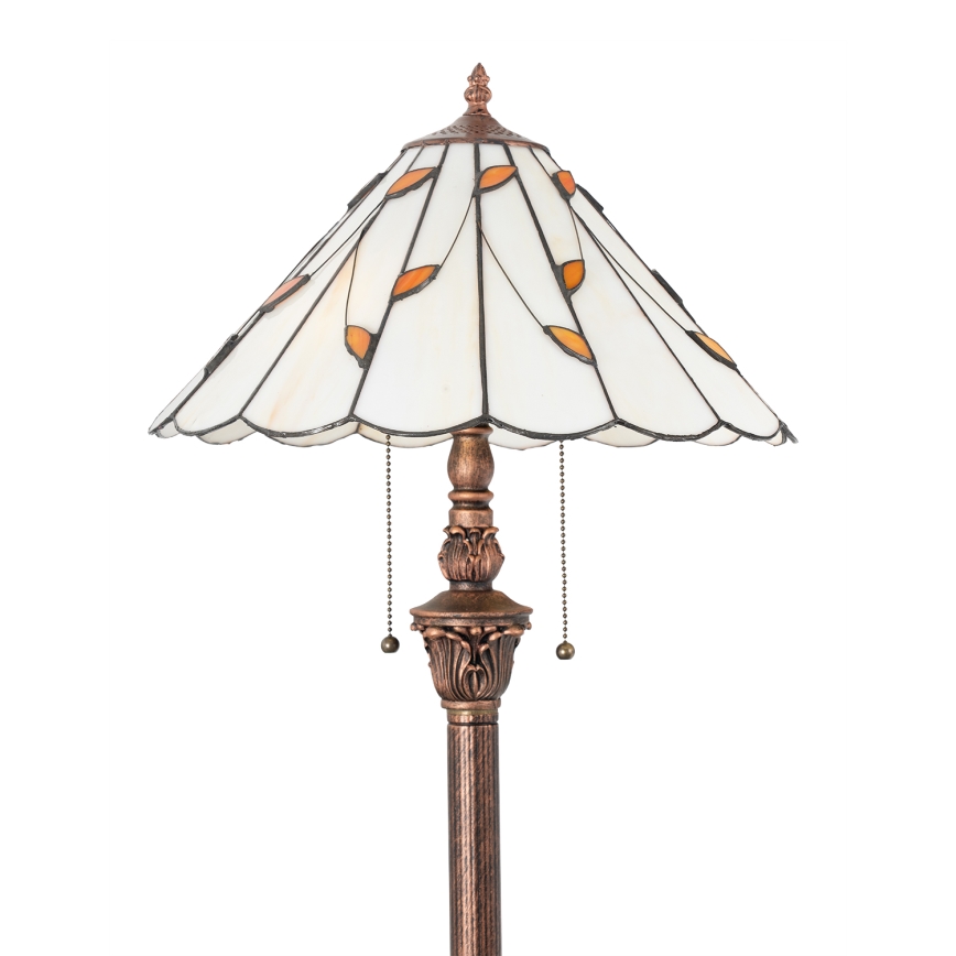 Brilagi - Tiffany vitražna stoječa svetilka FOLIA 2xE27/60W/230V