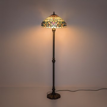 Brilagi - Tiffany vitražna stoječa svetilka LUISA 2xE27/60W/230V