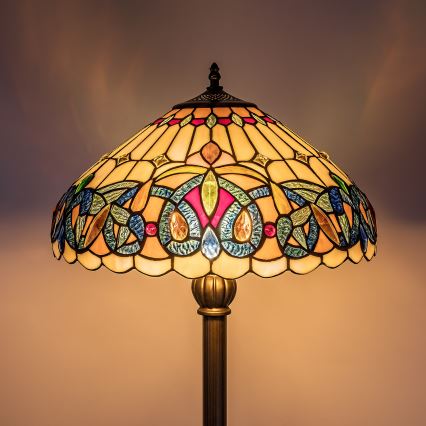 Brilagi - Tiffany vitražna stoječa svetilka LUISA 2xE27/60W/230V
