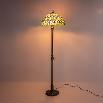Brilagi - Tiffany vitražna stoječa svetilka MARGARET 2xE27/60W/230V