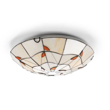 Brilagi - Tiffany vitražna stropna svetilka FOLIA 2xE27/60W/230V pr. 40 cm