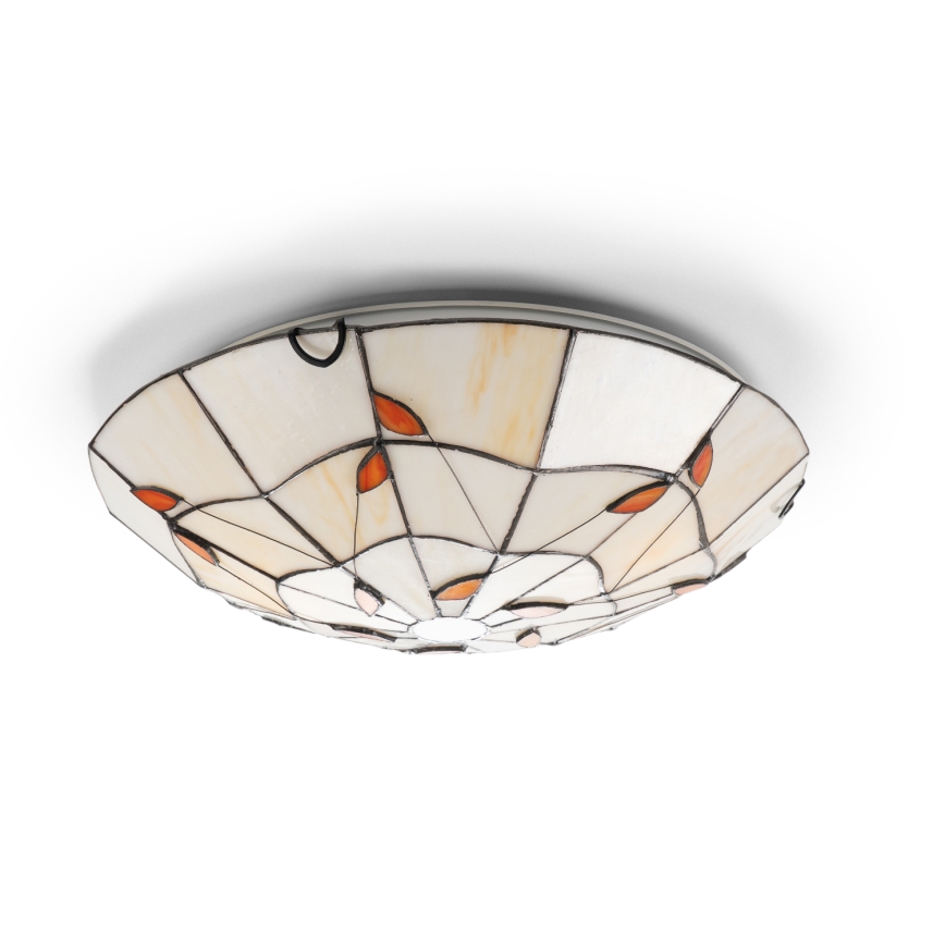 Brilagi - Tiffany vitražna stropna svetilka FOLIA 2xE27/60W/230V pr. 40 cm