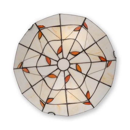 Brilagi - Tiffany vitražna stropna svetilka FOLIA 2xE27/60W/230V pr. 40 cm