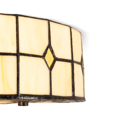 Brilagi - Tiffany vitražna stropna svetilka FOLIA 3xE27/60W/230V, premer 40 cm