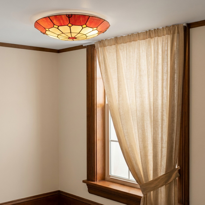 Brilagi - Tiffany vitražna stropna svetilka SIENNA 2xE27/60W/230V Ø 40 cm