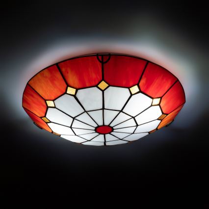 Brilagi - Tiffany vitražna stropna svetilka SIENNA 2xE27/60W/230V Ø 40 cm