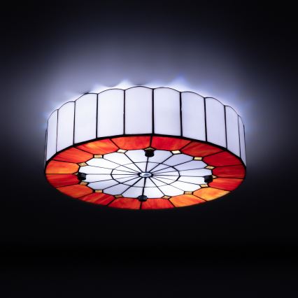 Brilagi - Tiffany vitražna stropna svetilka SIENNA 3xE27/60W/230V premer 40 cm