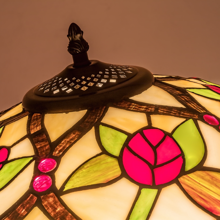 Brilagi - Tiffany vitražna talna svetilka GARLAN 2xE27/60W/230V