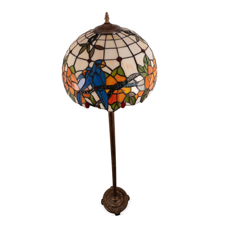 Brilagi - Tiffany vitražna talna svetilka JUNGLE 2xE27/60W/230V
