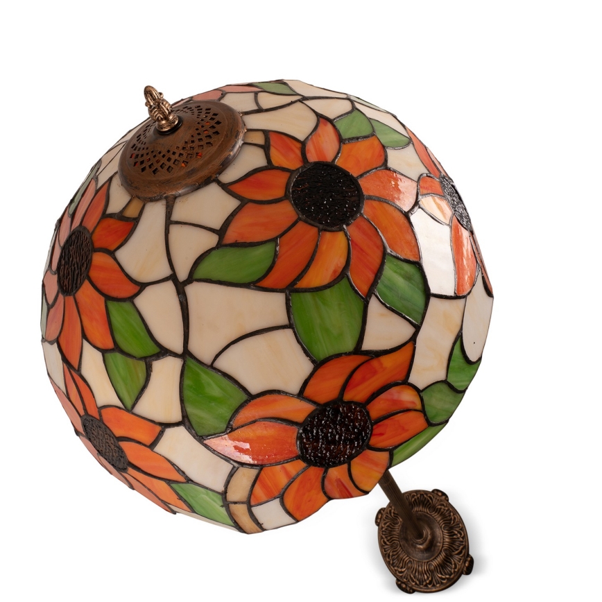Brilagi - Tiffany vitražna talna svetilka SUNFLOWER 2xE27/60W/230V