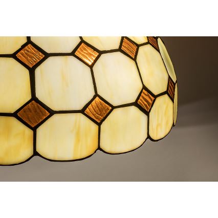 Brilagi - Tiffany vitražni lestenec na verigi DORAN 2xE27/60W/230V