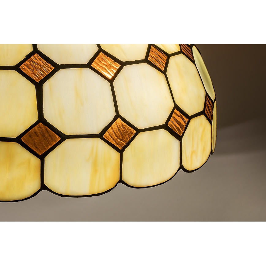 Brilagi - Tiffany vitražni lestenec na verigi DORAN 2xE27/60W/230V