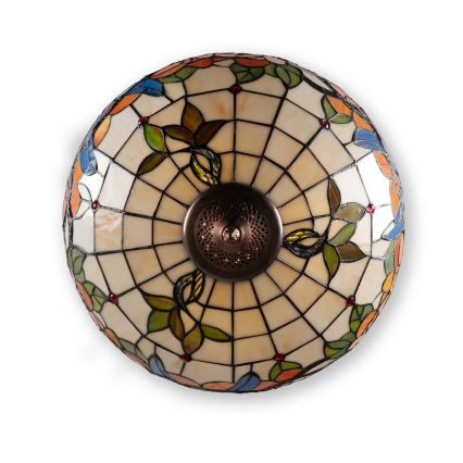 Brilagi - Tiffany vitražni lestenec na verigi JUNGLE 3xE27/60W/230V, premer 50 cm