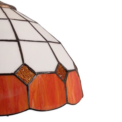 Brilagi - Tiffany vitražni lestenec na verigi SIENNA 1xE27/60W/230V premer 40 cm