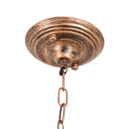 Brilagi - Tiffany vitražni lestenec na verigi SIENNA 3xE27/60W/230V, premer 50 cm