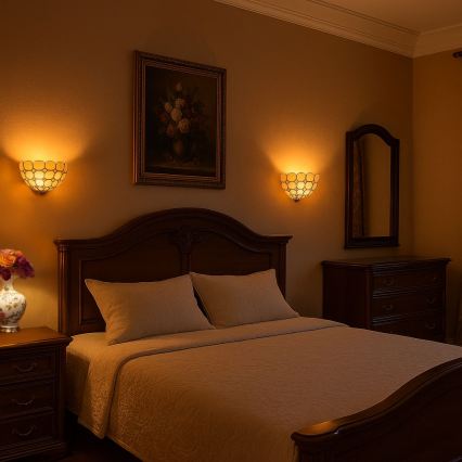 Brilagi - Tiffany vitražno stensko svetilo DORAN 1xE14/40W/230V