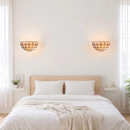 Brilagi - Tiffany vitražno stensko svetilo DORAN 1xE14/40W/230V