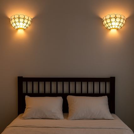 Brilagi - Tiffany vitražno stensko svetilo DORAN 1xE14/40W/230V