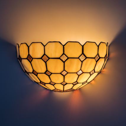 Brilagi - Tiffany vitražno stensko svetilo DORAN 1xE14/40W/230V