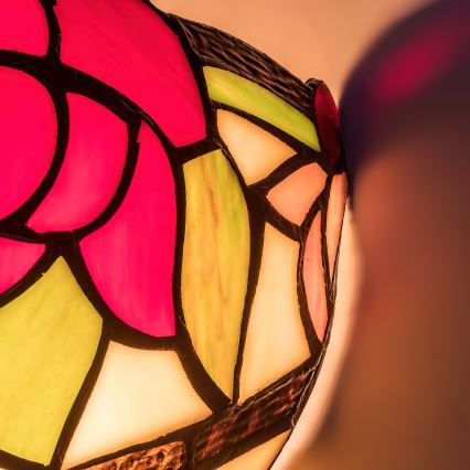 Brilagi - Tiffany vitražno stensko svetilo GARLAN 1xE14/40W/230V