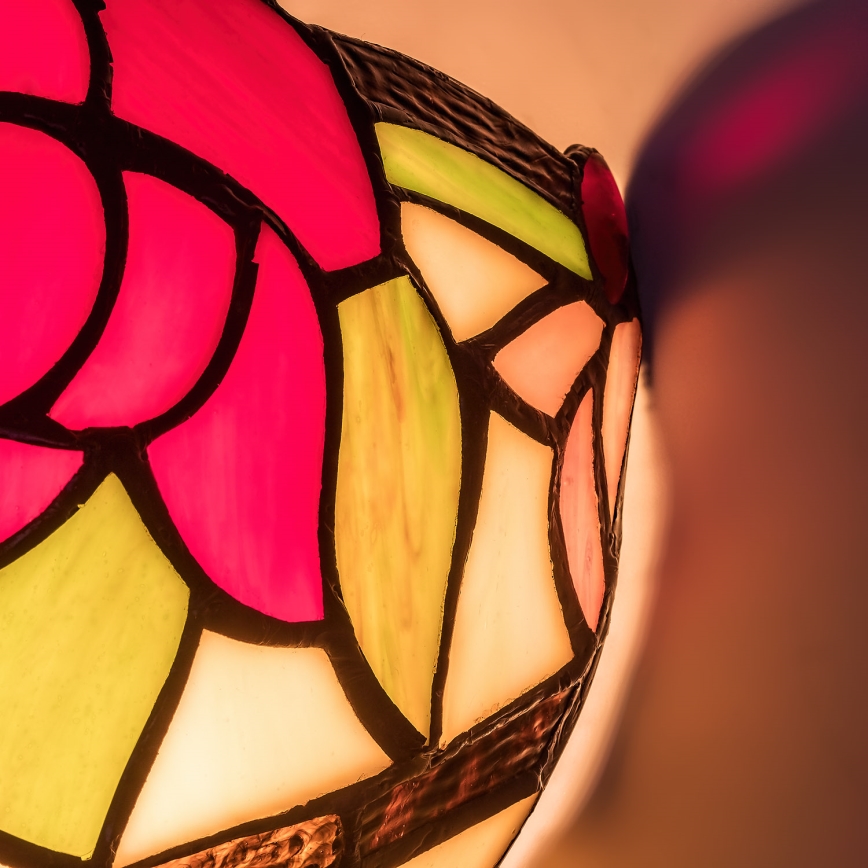 Brilagi - Tiffany vitražno stensko svetilo GARLAN 1xE14/40W/230V
