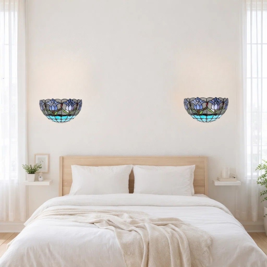 Brilagi - Tiffany vitražno stensko svetilo LORAS 1xE14/40W/230V